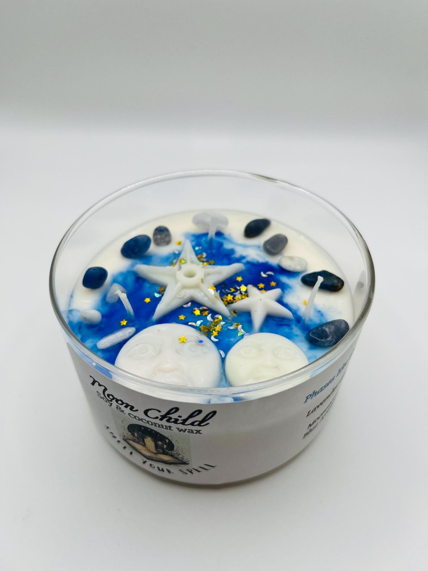 Moon Child Candle Blue Moon