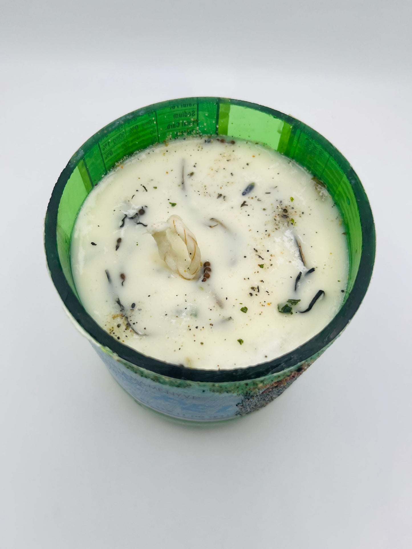 Upcycled Repurposed Italian H2O candles (Sparkling & Still)