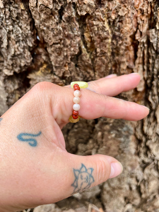 Sun Goddess Crystal Ring