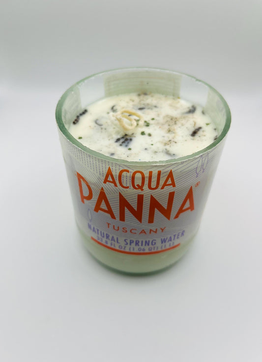 Upcycled Repurposed Italian H2O candles (Sparkling & Still)